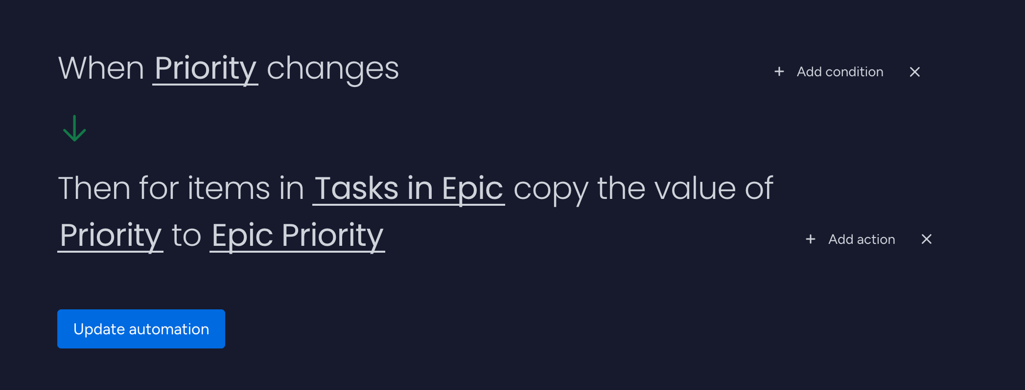 Copy configuration screenshot